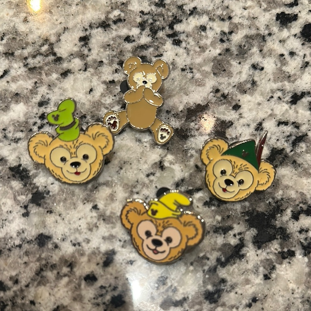 Duffy Bear Enamel Pin Set